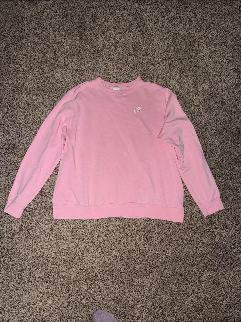 Women’s Nike Sportswear Club Embroidered Logo Fleece Crewneck Sweater
